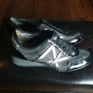 DKNY Black Heeled Sneakers